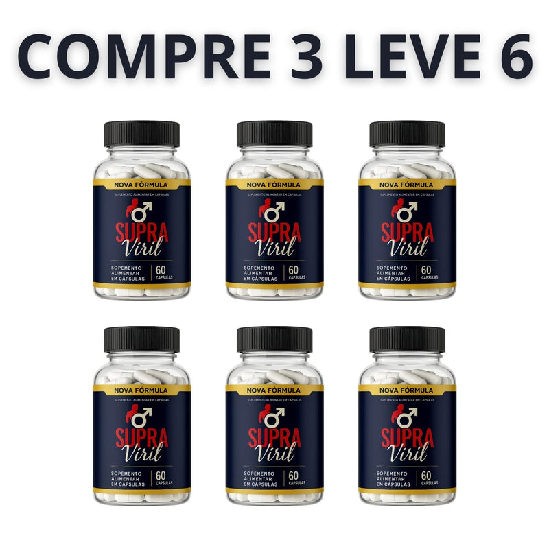 Supra Viril – Mais Disposição, Potência e Confiança + Frete Grátis
