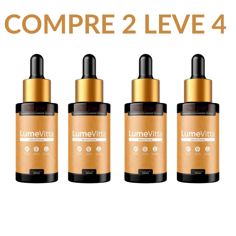 Lumevitta 30ml - Sérum Facial Rejuvenescedor - Compre 1 Leve 2 + Frete Grátis
