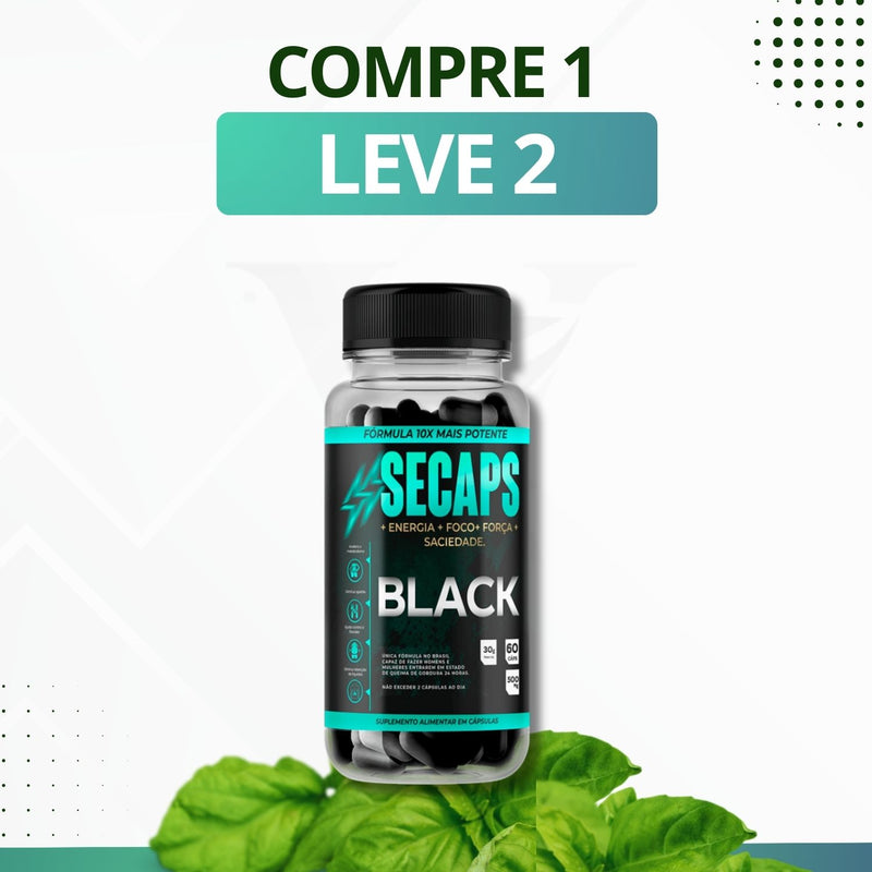 Secaps Black - Suplemento Alimentar - Promoção Exclusiva + Frete Grátis