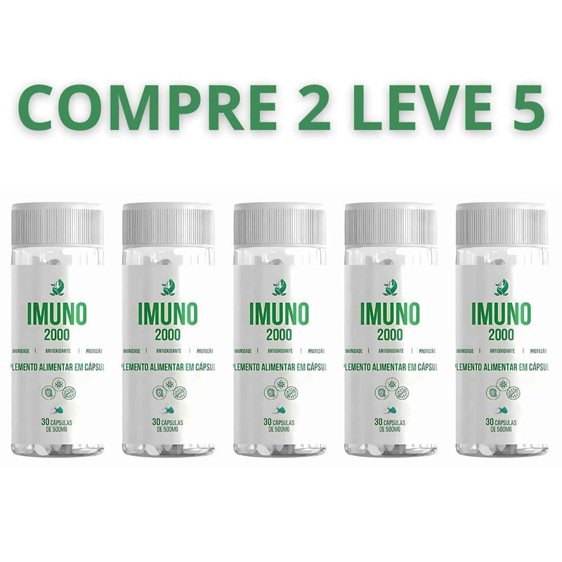 Imuno 2000 30 Cápsulas - Seguro Para Reforçar Sua Imunidade + Frete Grátis