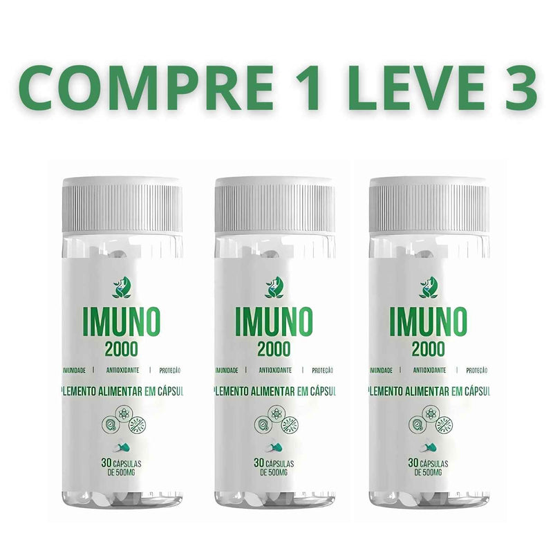Imuno 2000 30 Cápsulas - Seguro Para Reforçar Sua Imunidade + Frete Grátis