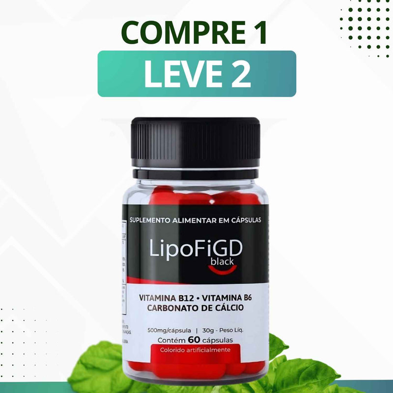 LipoFiGD Black - Suplemento Alimentar - Promoção Exclusiva + Frete Grátis