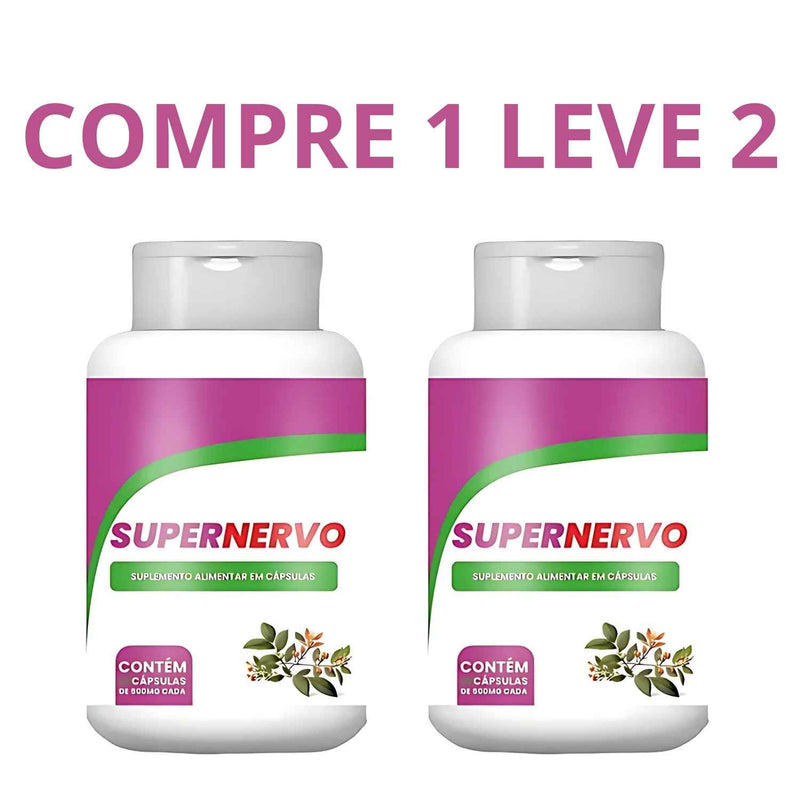 Super Nervo 60 Cápsulas - Saúde dos Nervos e Bem-Estar Neurológico + Frete Grátis