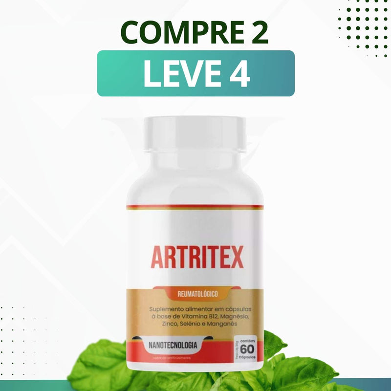 Artritex 60 Cápsulas - Suplemento Alimentar - Promoção Exclusiva + Frete Grátis